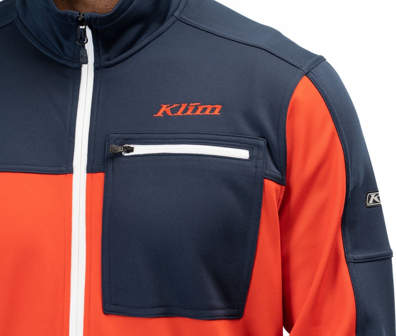 Klim Glacier Fleecetakki punainen/tummansininen L Kuva 2