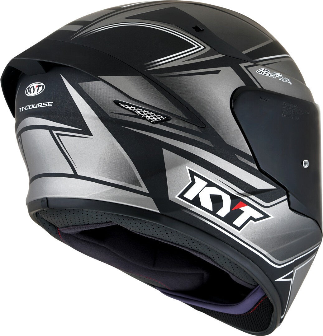 KYT TT Course Tourist Helmet grey/black M (57/58) Figure 2