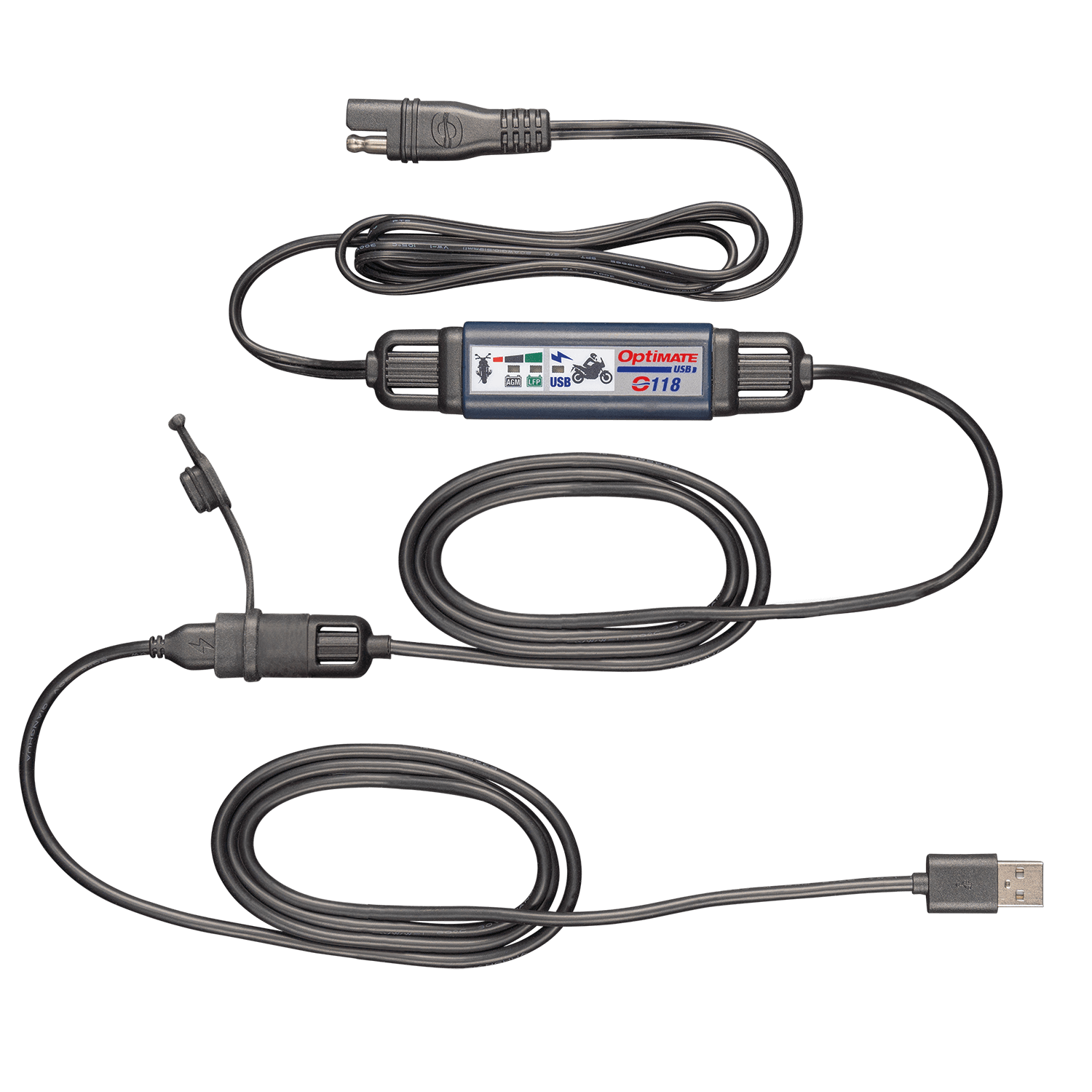 OPTIMATE USB-C Ladekabel mit Batteriemonitor Figura 1