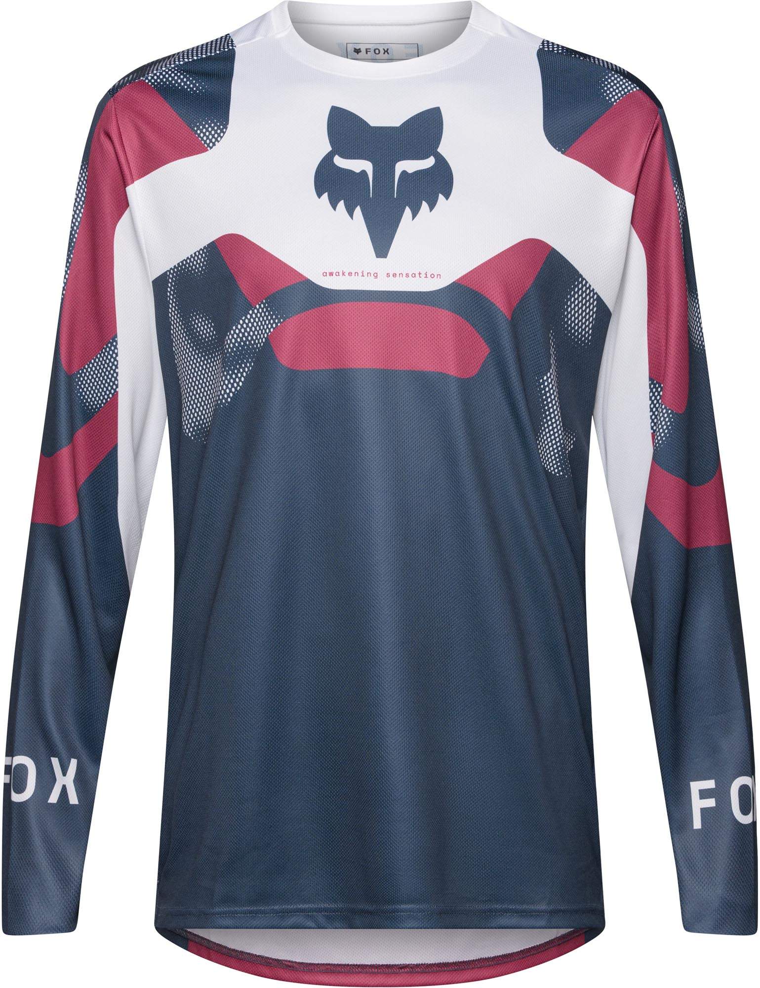 FOX Ranger LS Tactile Maglia della Bicicletta bianco/blu/rosso 2XL Figura 1