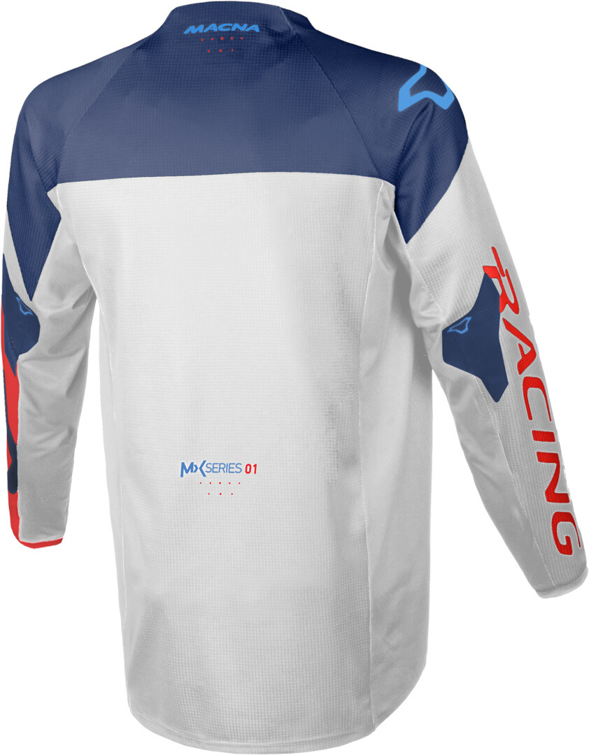 Macna Backyard-1 Motocross Jersey hellgrau/blau/rot L Abbildung 2
