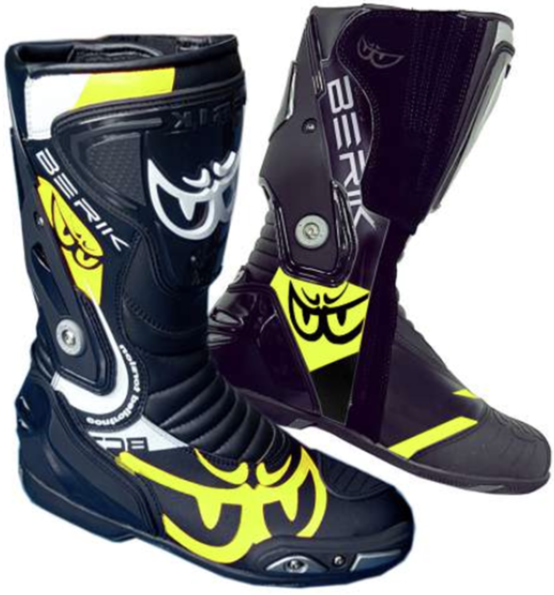 Berik Arok Motorcycle Boots black/neon yellow/white 40 Figure 1