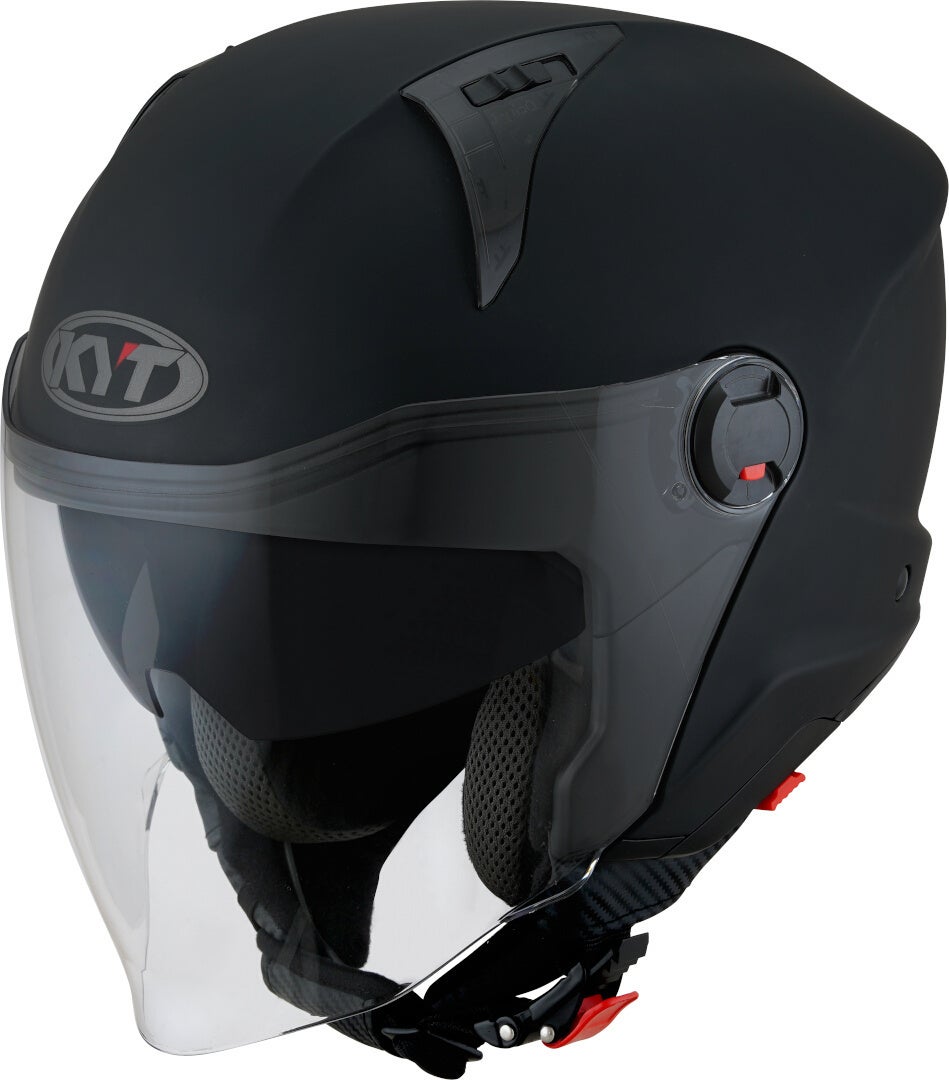KYT D-City Plain Cască cu reacție Black matt S (55/56) Figura 1