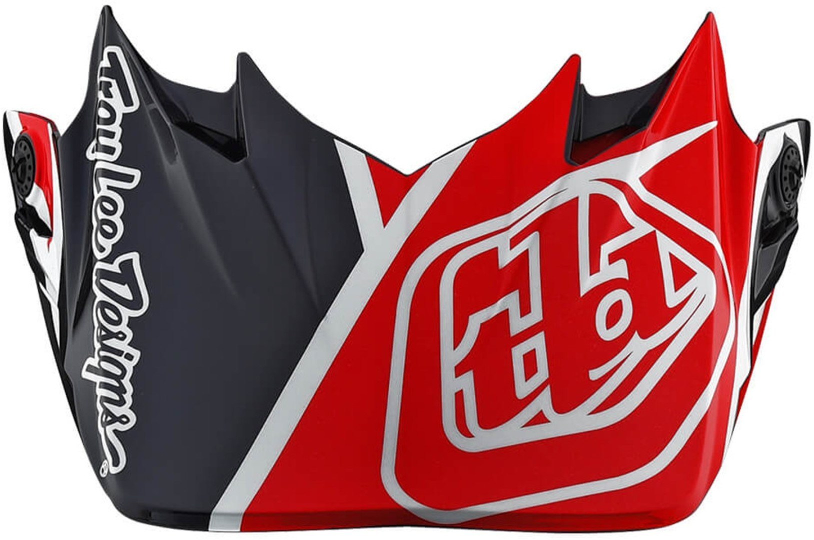 Troy Lee Designs SE4 Metric CM Scutul de cască de motocross roșu Figura 1