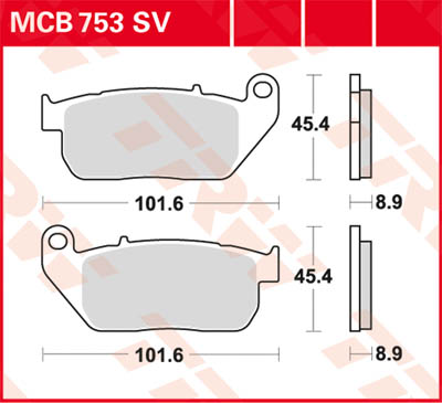 TRW Lucas Sinterbelag MCB753SV Figur 1