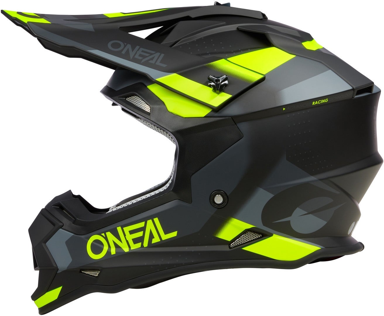 Oneal 2Series Spyde V23 Motocross hjelm sort/grå/gul XXL (63/64) Figur 4