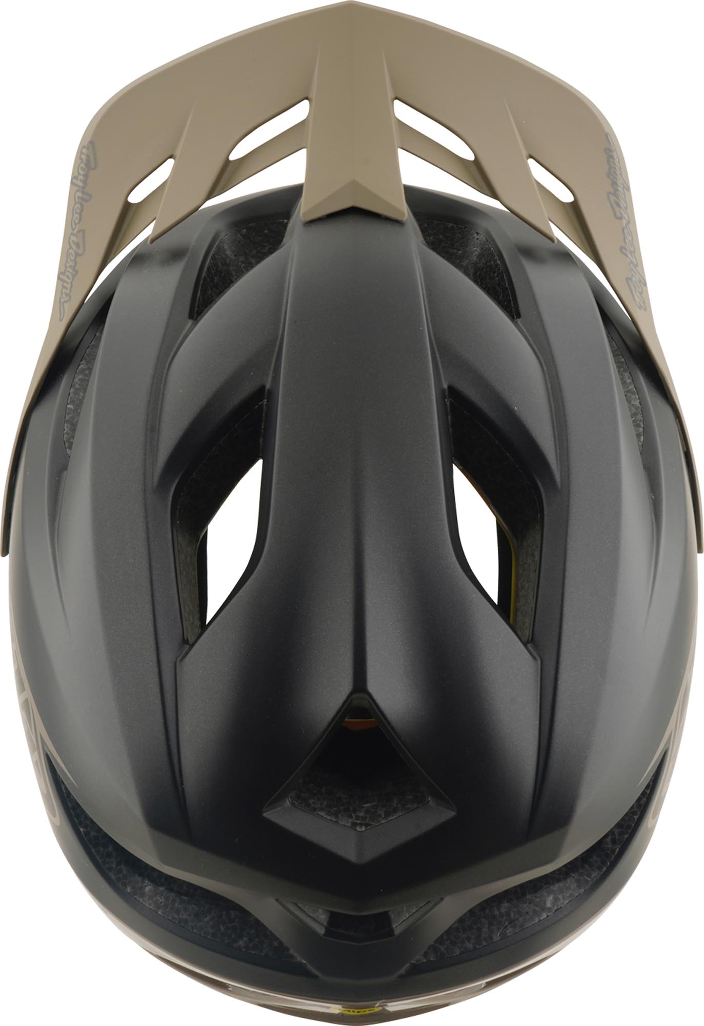 Side view of Troy Lee Designs Mips Flowline Point Bicycle Helmet