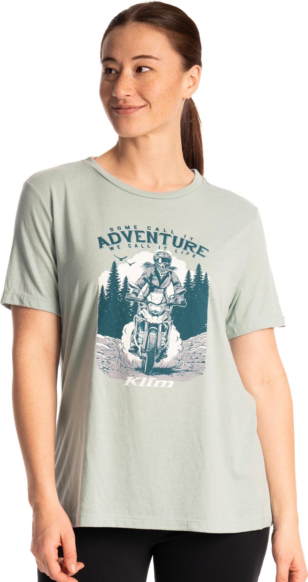 Klim Adventure Tri-Blend レディースTシャツ グレー 2XL 図1