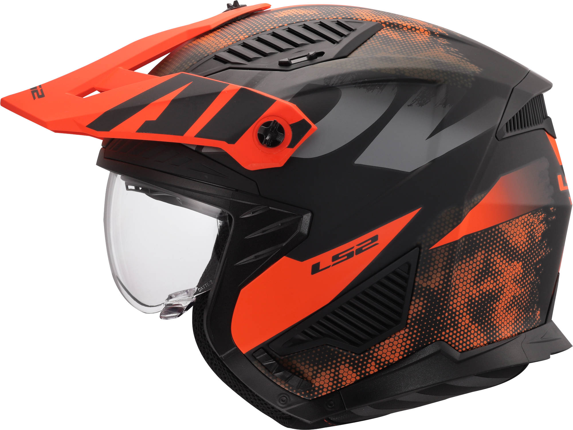LS2 OF606 Drifter Gas Helmet grey/orange L (59/60) Figure 13