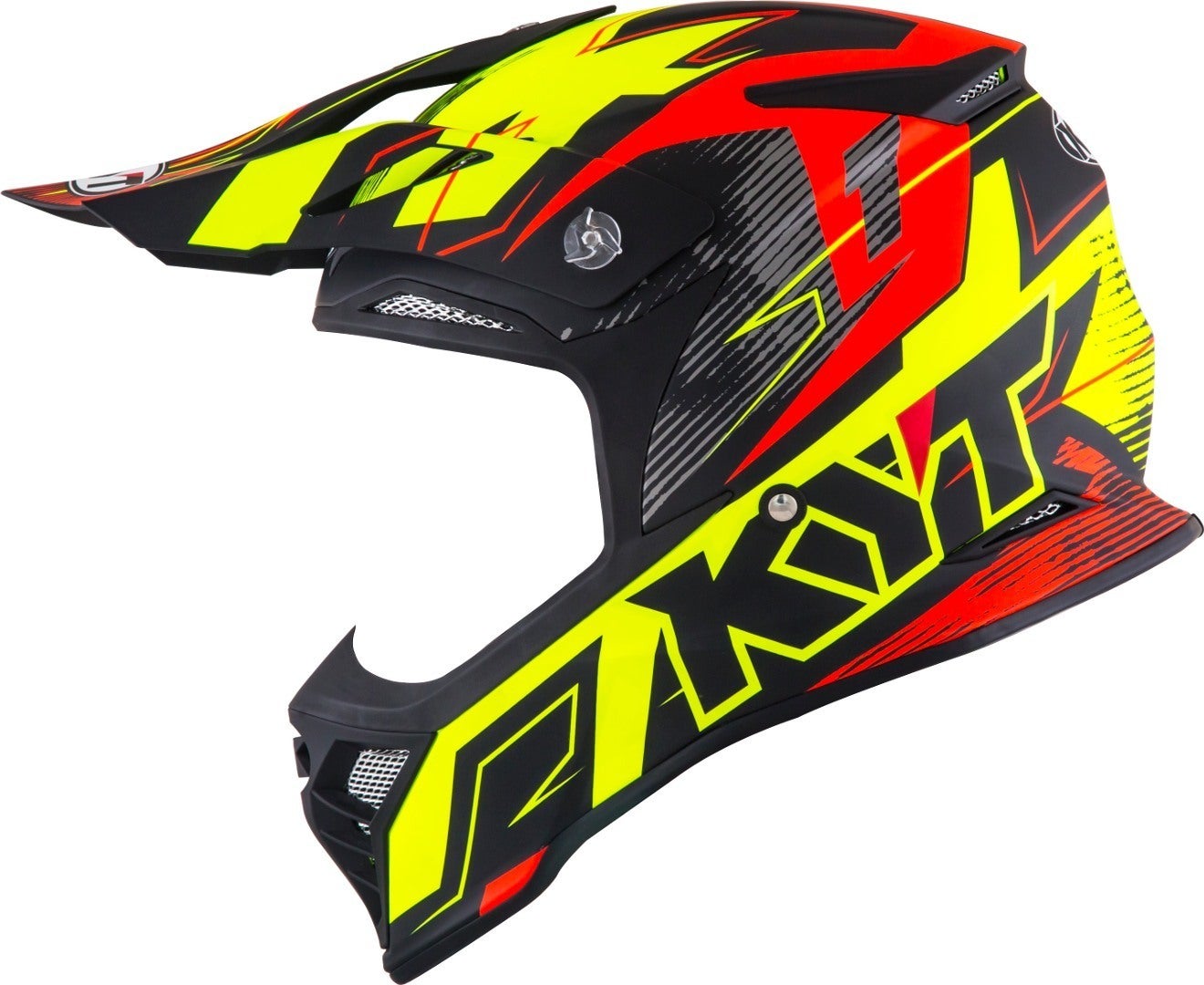 KYT Skyhawk Digger Motocross Helm gelb/orange M (57/58) Abbildung 5