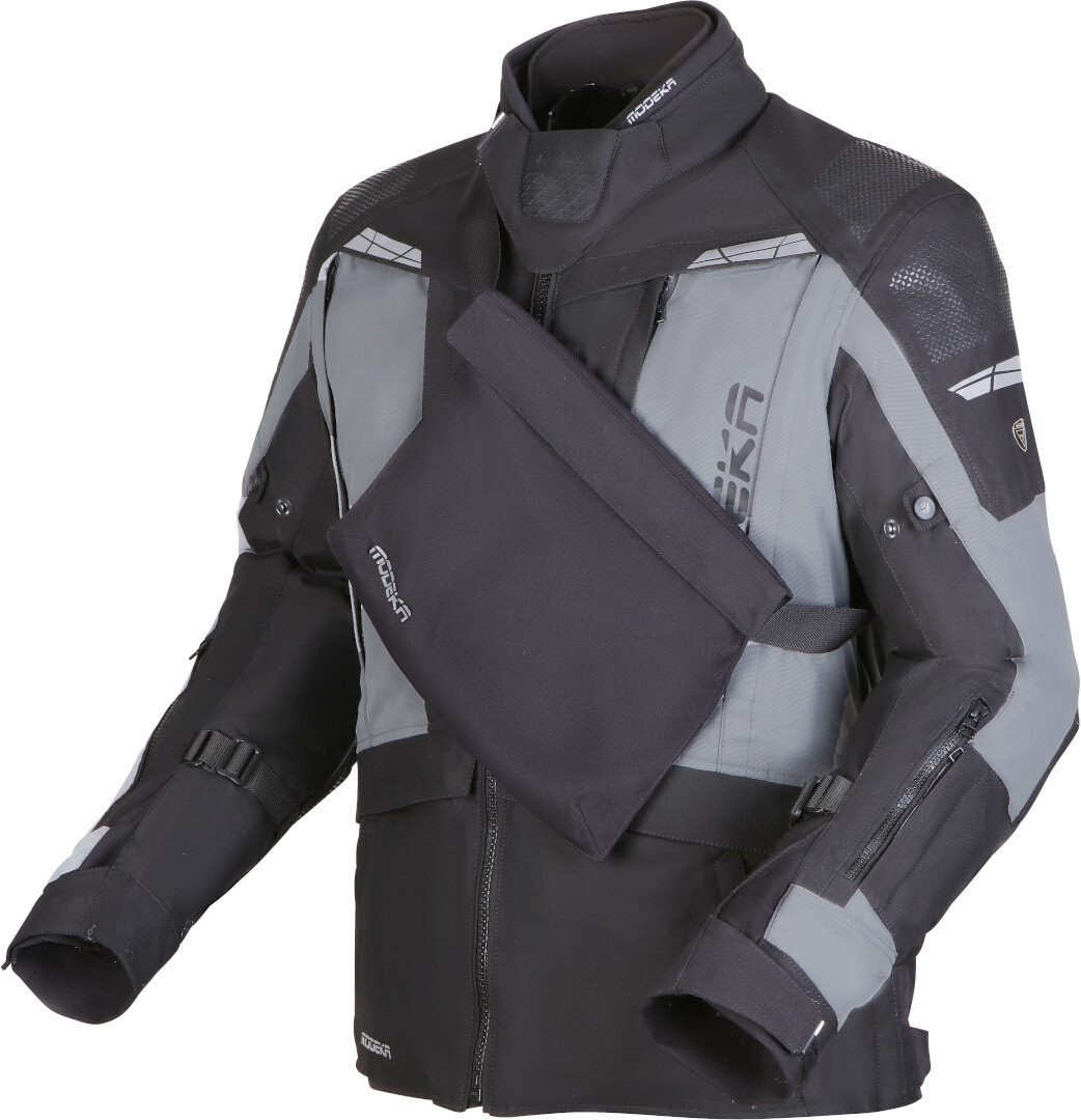 Modeka Hydron waterproof Motorcycle Textile Jacket black/grey Long L Figure 2