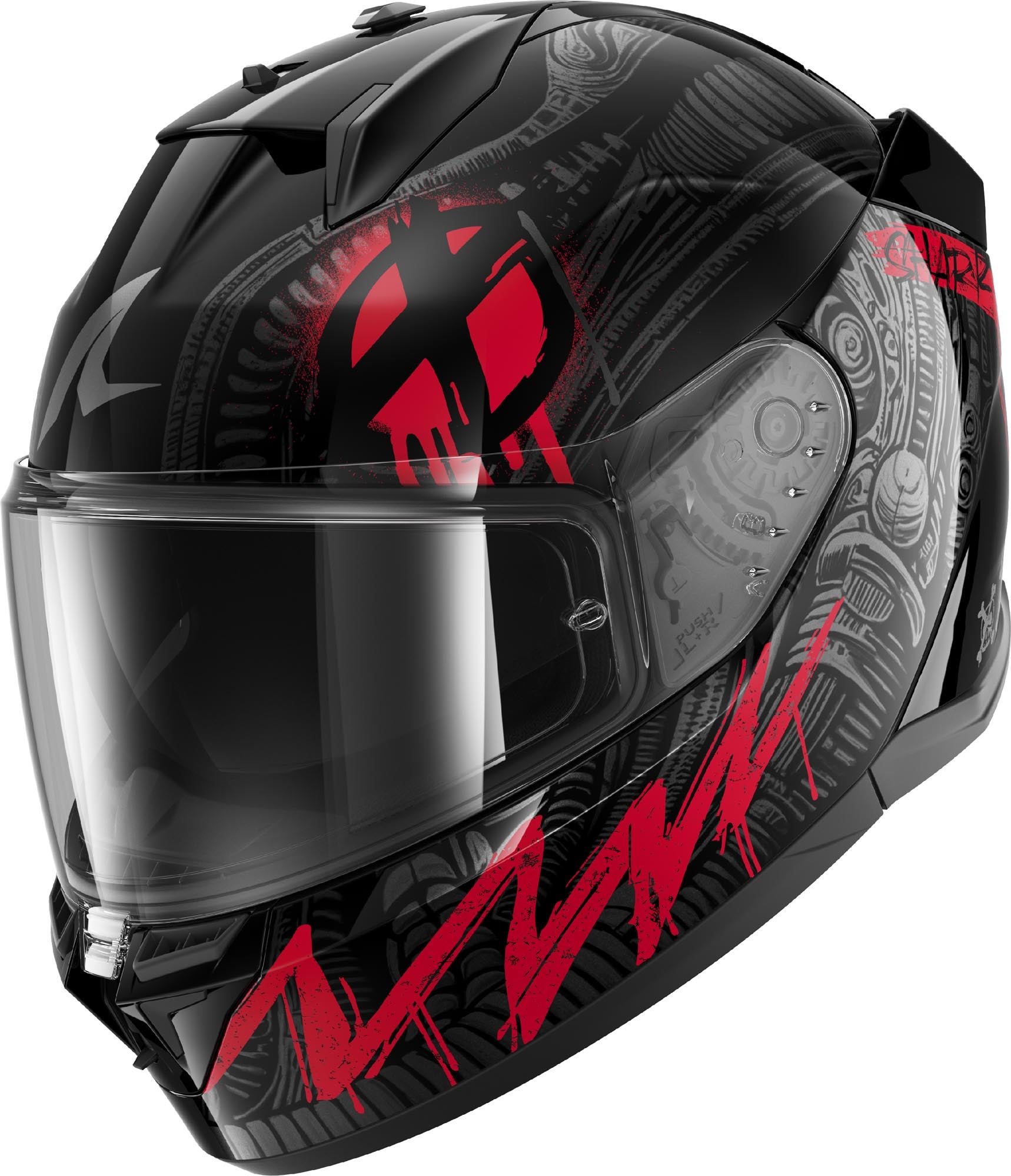 Shark D-Skwal 3 Shiever Helm zwart/antraciet/rood XL (61/62) Figuur 1