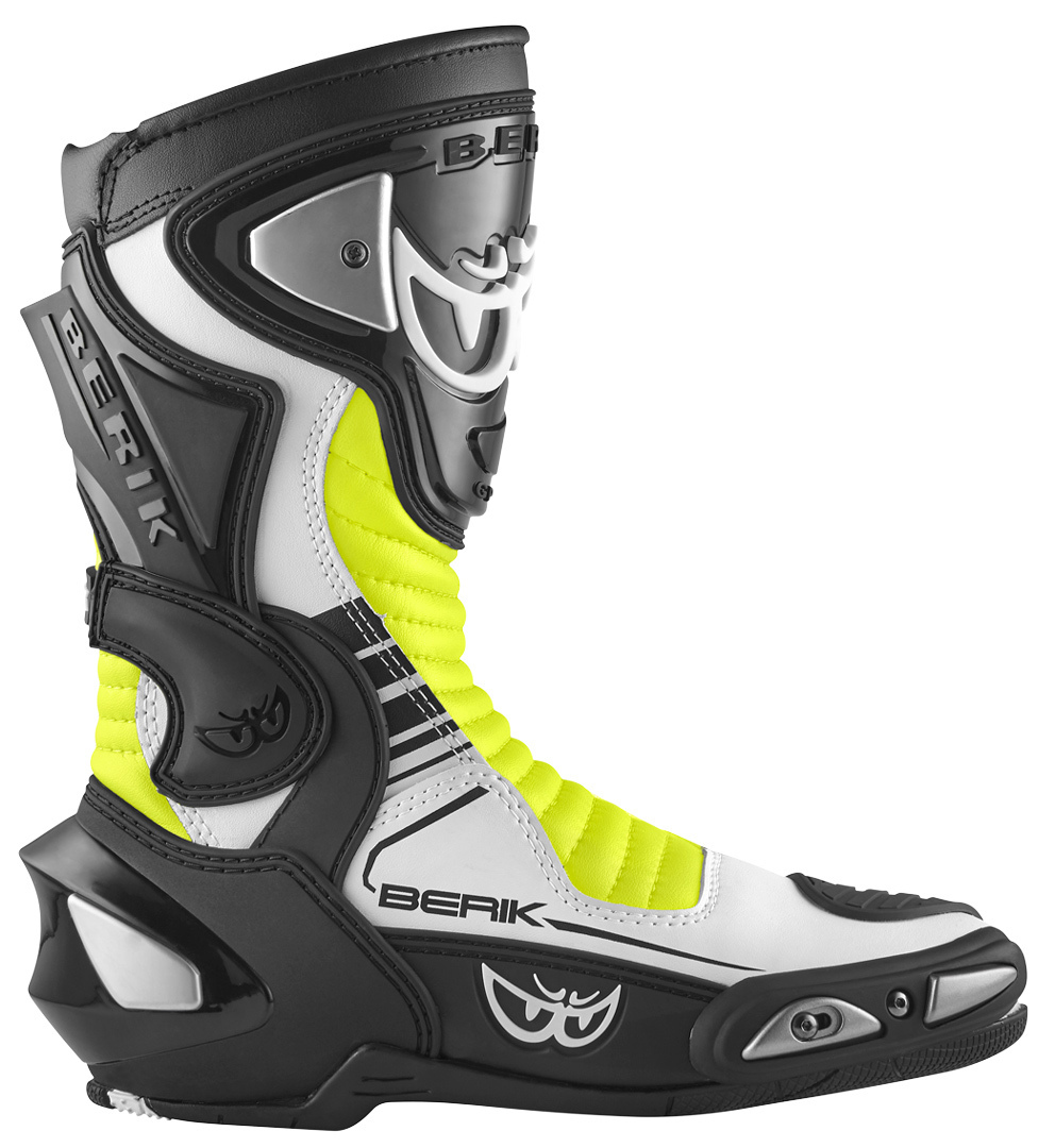 Berik Race-X EVO Motorcycle Boots black/white/yellow 43 Figure 2