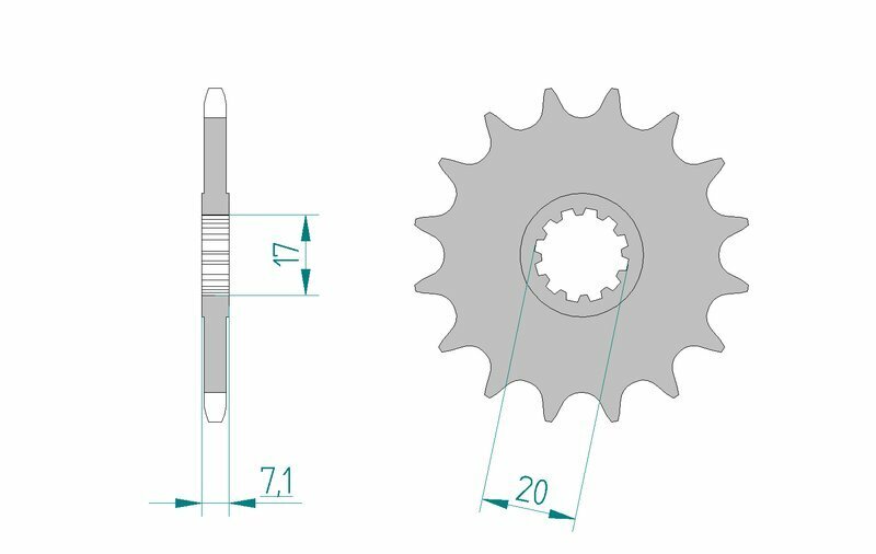 AFAM Kit chaîne A420M 11/50 - couronne standard Figure 4