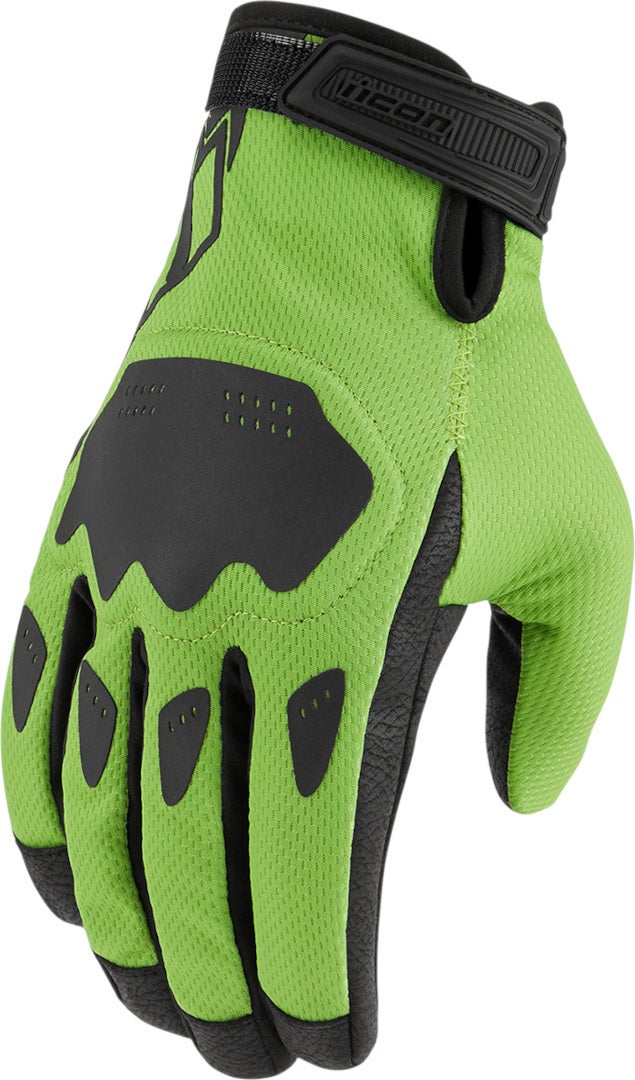 Icon Hooligan Motorrad Handschuhe grün 3XL Abbildung 1