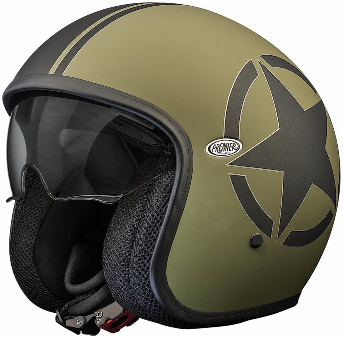 Premier Vintage Star Casque jet Vert M (57/58) Figure 1
