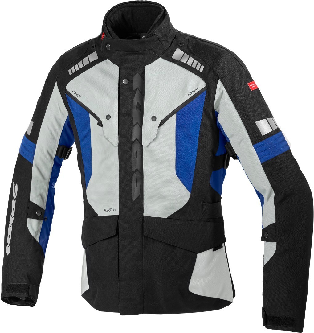 Spidi H2Out Outlander Motorcycle Textile Jacket black/grey/blue 3XL Figure 6