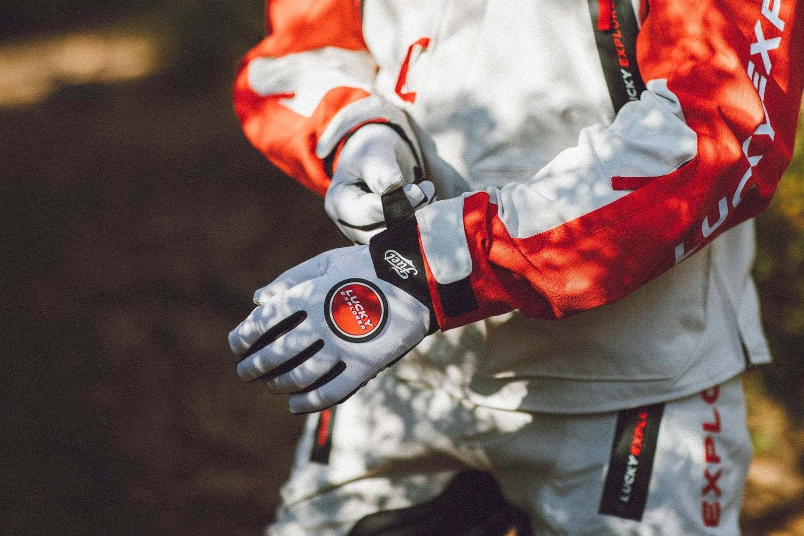 Photos - Motorcycle Gloves FUEL Endurage Lucky Explorer Motocross Gloves 