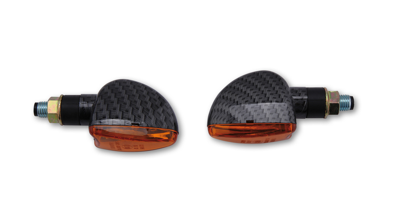 HIGHSIDER Smart Arrow Bulb Mini Indikator Hus Kolfiber / Lins Orange (Par), Fram och Bak Figur 4