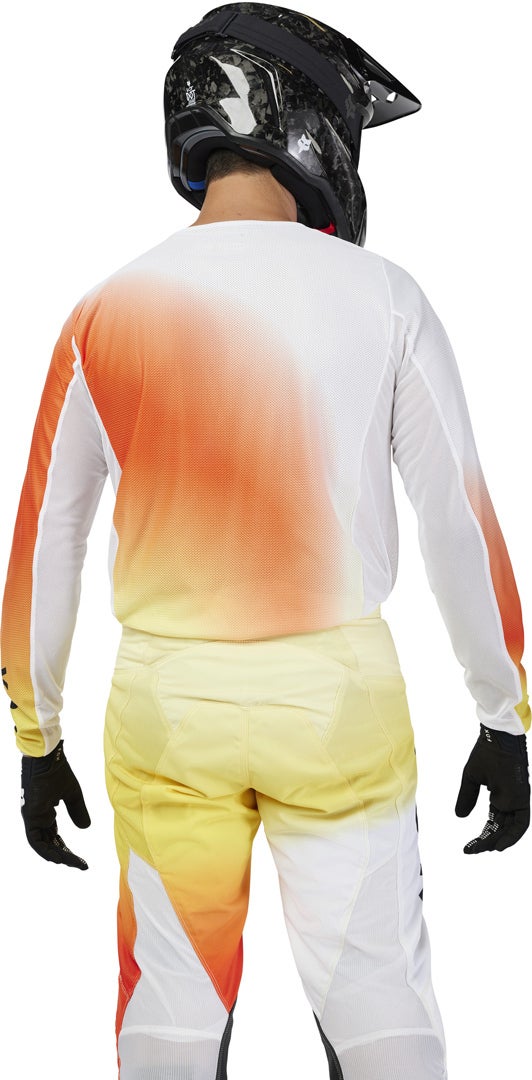 FOX 180 Air Haze Motocross trøje hvid/orange L Figur 5