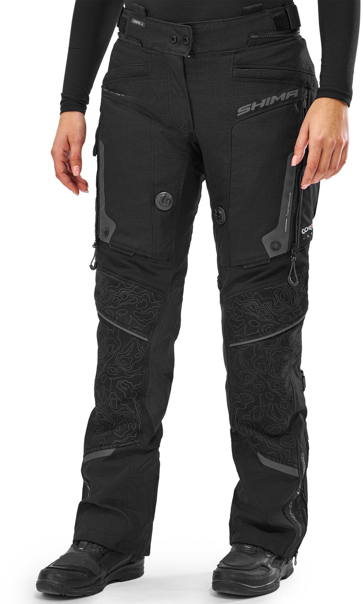 SHIMA Tracker Pantalon textile moto pour dames noir M Figure 3