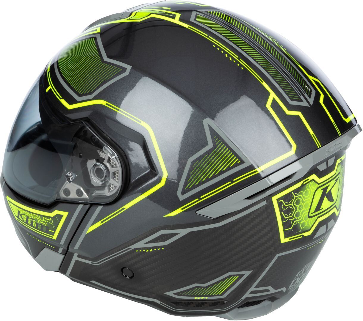 Klim GT1 Expedition Carbon hjelm sort/neon-gul L (59/60) Figur 2