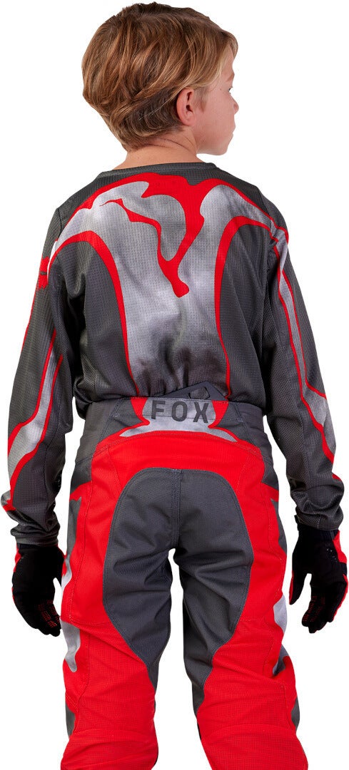 FOX 180 Atlas Jugend Motocross Jersey grau/rot YM Abbildung 3
