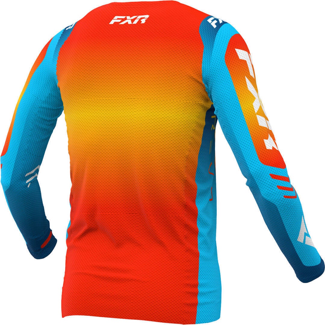 FXR Revo 2024 Motocross Jersey orange/hellblau/dunkelblau L Abbildung 4