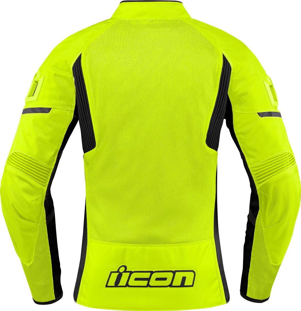 Icon Contra 2 Dames Motorcycle textiel jas neongeel XL Figuur 2