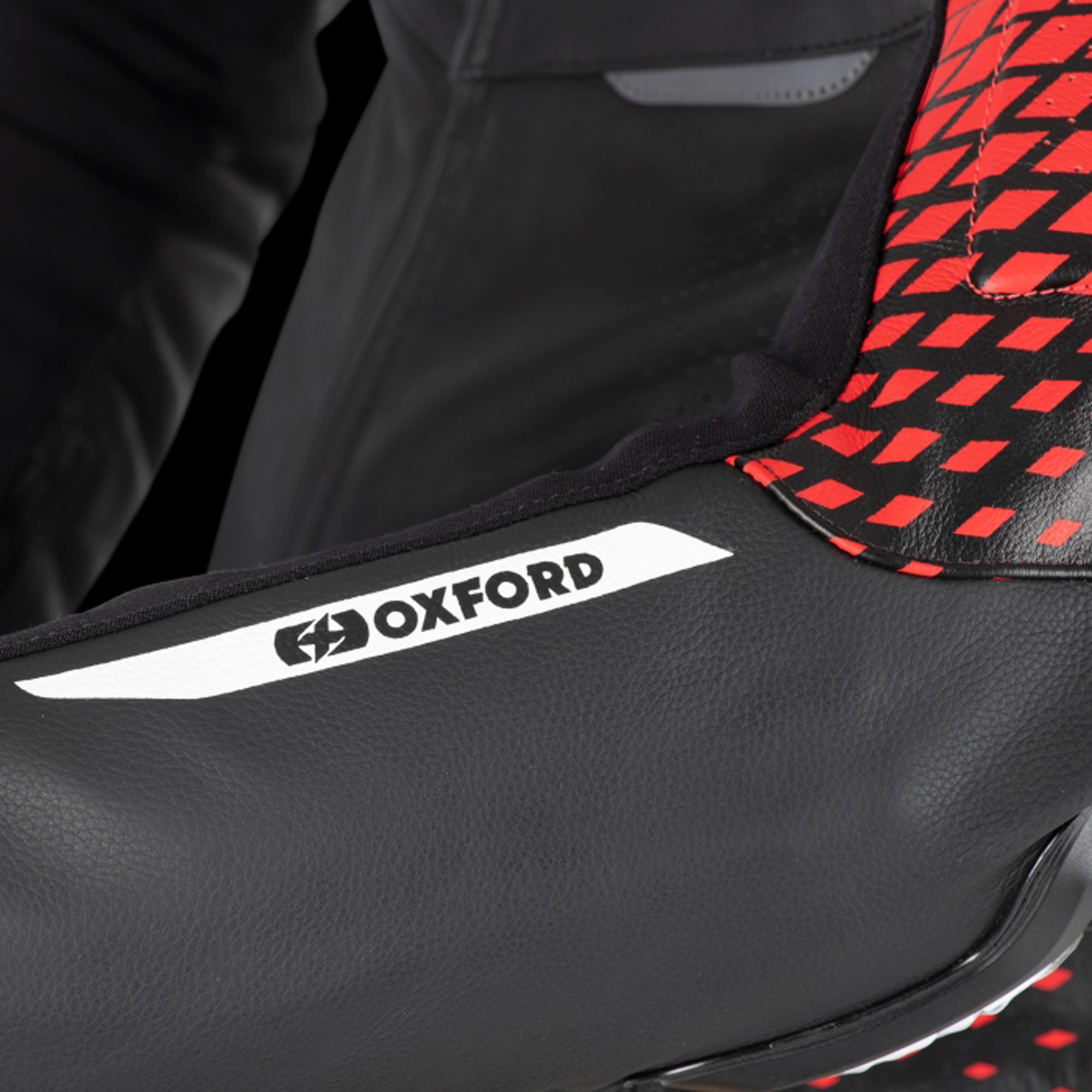 Oxford Nexus 1.0 Jachetă de piele de motocicletă Negru/Roșu 50 Figura 10