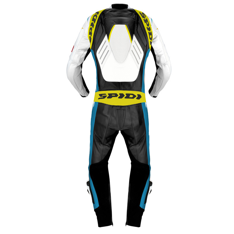 Spidi Track Wind Pro One Piece Motorcycle Leather Suit white/black/yellow 48 Figure 4