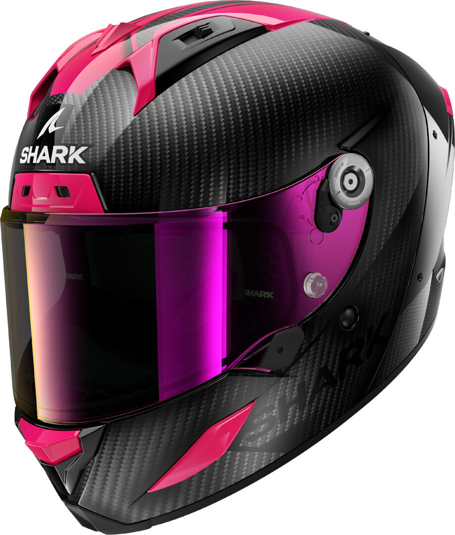 Shark Aeron Carbon Skin Casco carbonio/viola S Figura 1