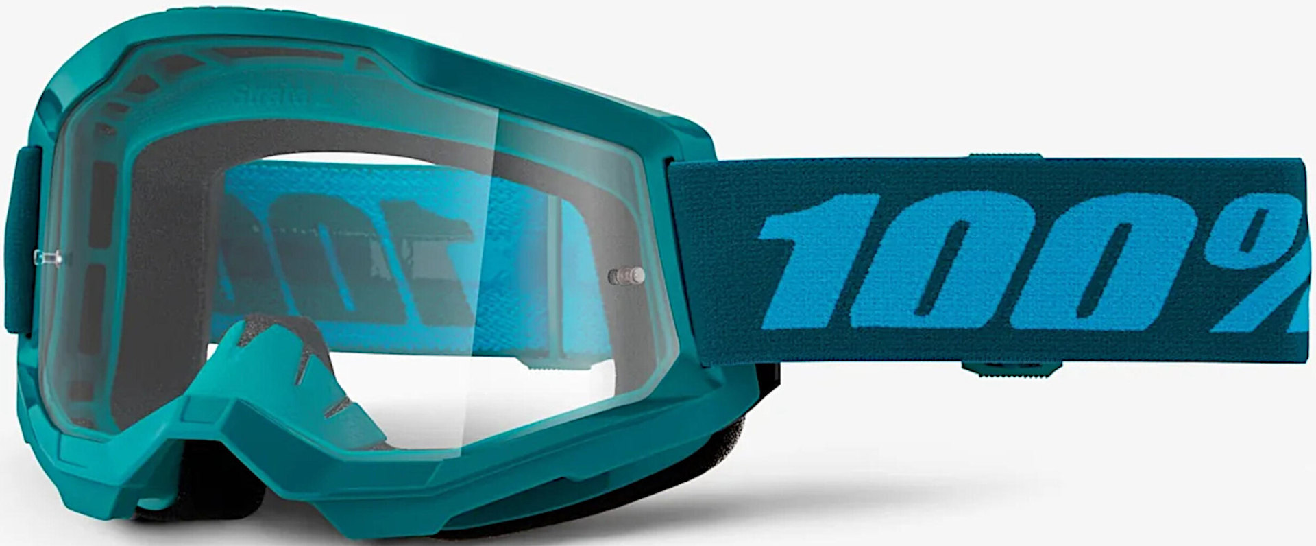100% Strata 2 Essential Ochelari de motocross verde/albastru Figura 1