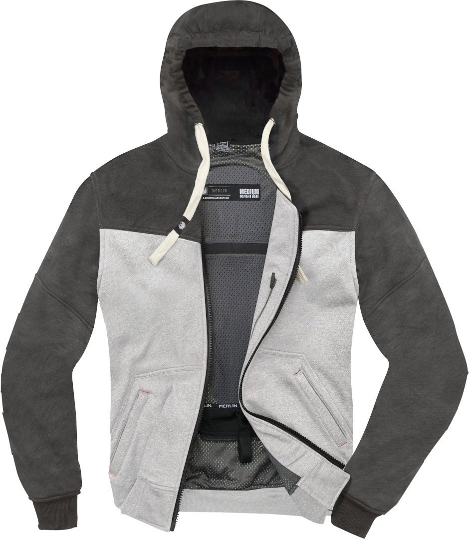 Merlin Hurley Zip Hoodie Jacke hellgrau/dunkelgrau 3XL Abbildung 4