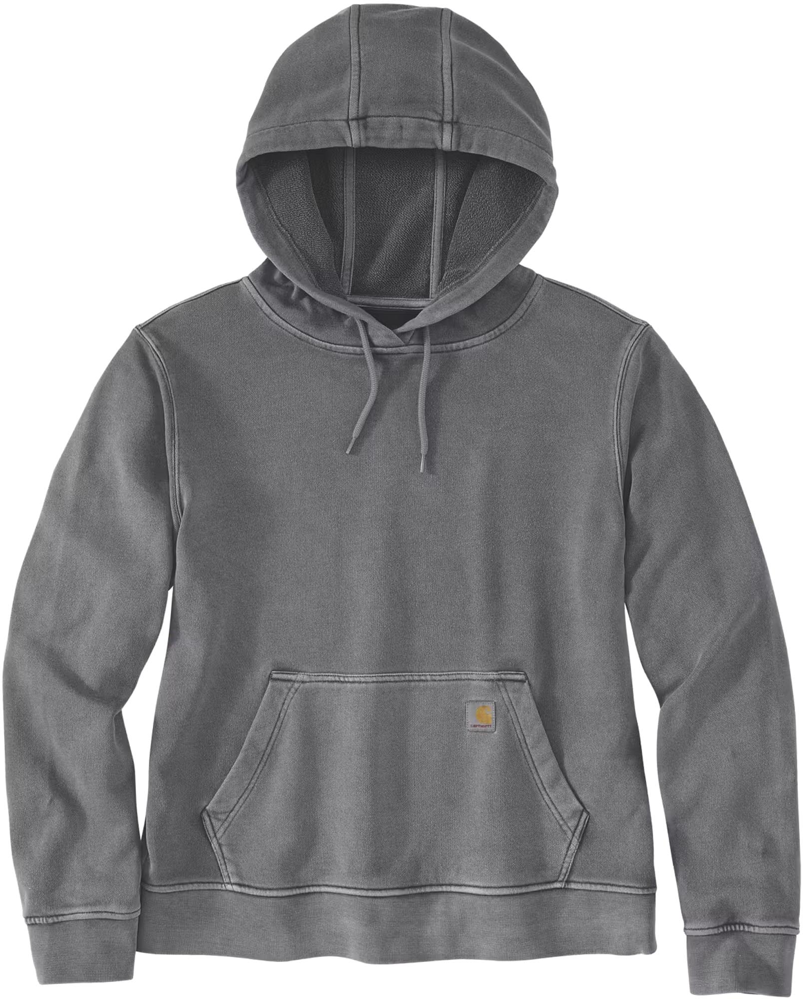 Carhartt Relaxed Fit Midweight Garment Dye French Terry Hooded Damtröja grå L Figur 1