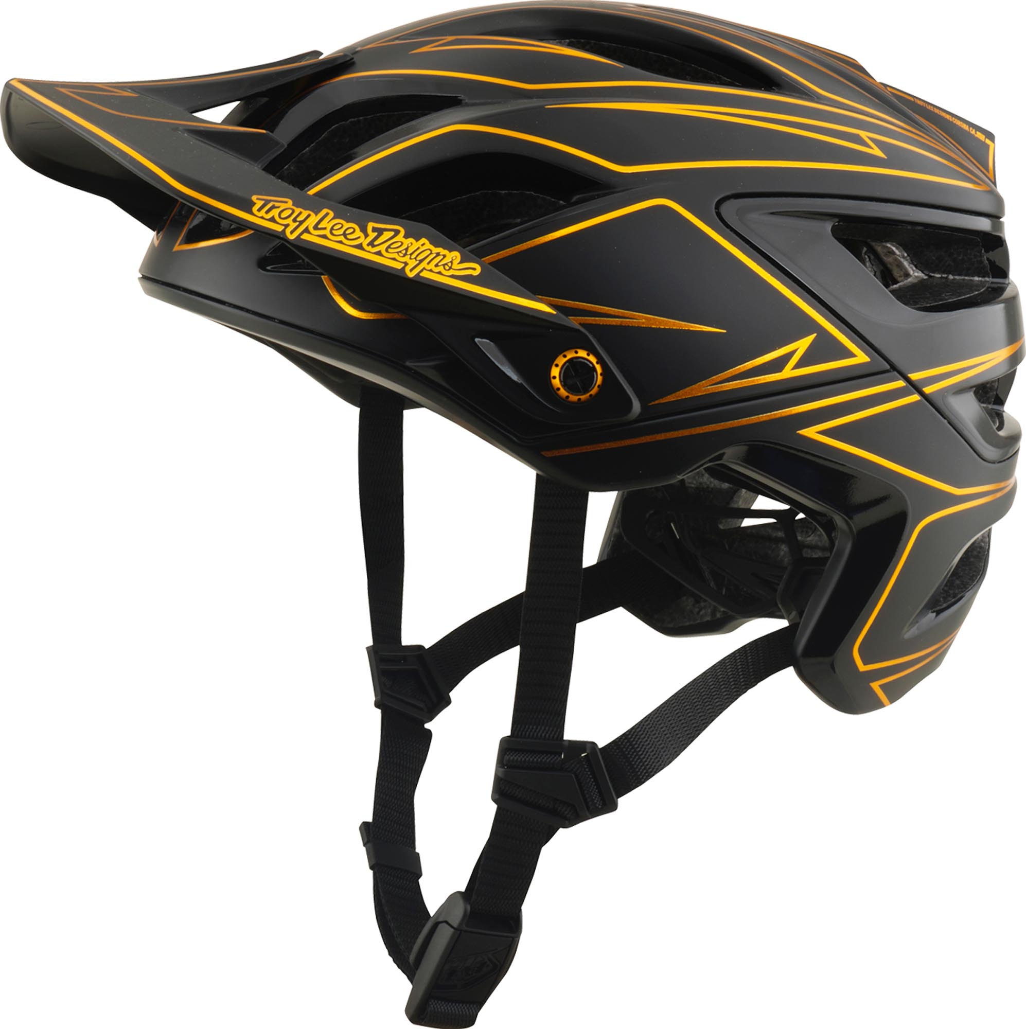 Troy Lee Designs A3 MIPS Pinstripe Bicycle Helmet black M-L (57/59) Figure 1