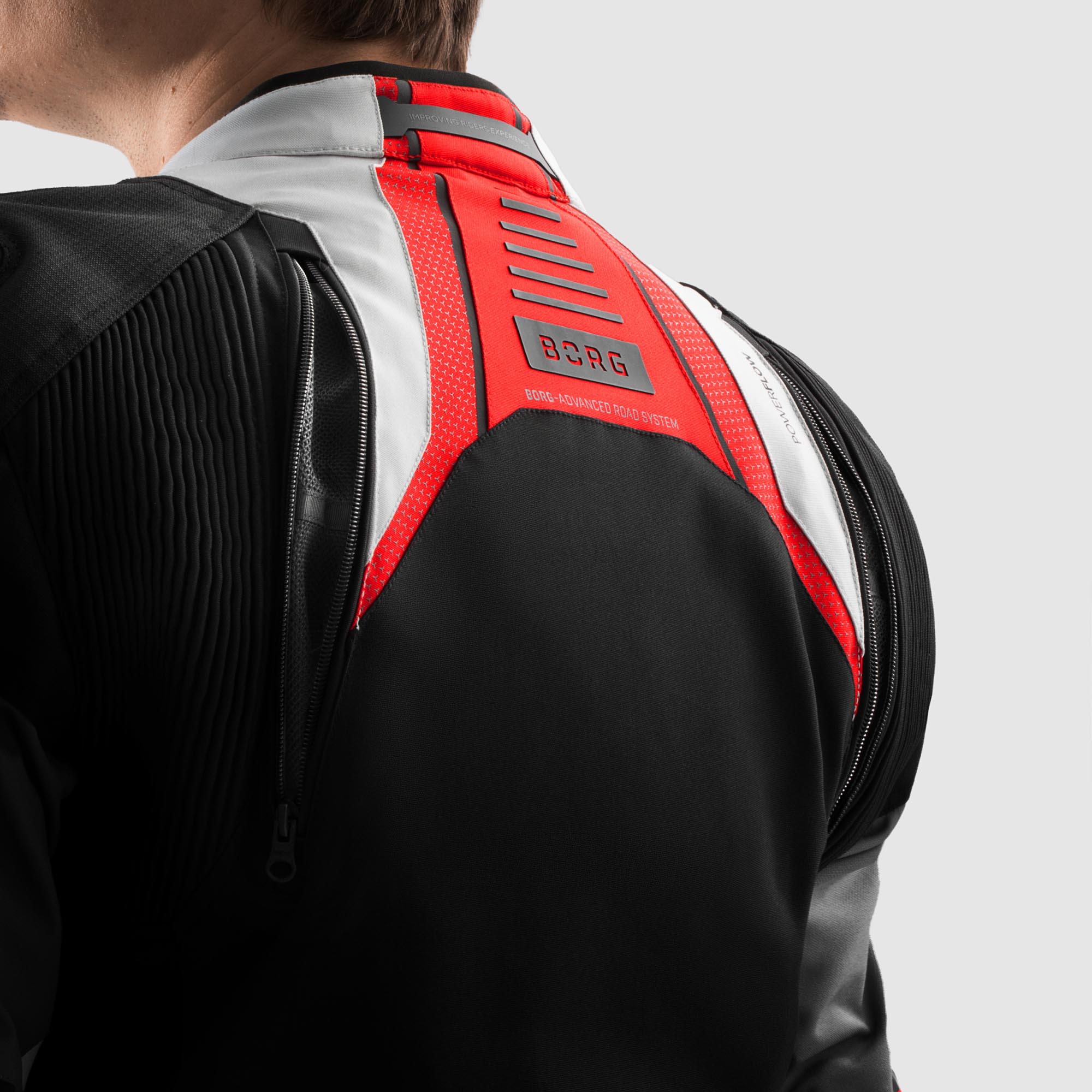 Rebelhorn Borg 2 waterproof Motorcycle Textile Jacket black/grey/red 7XL Figure 12