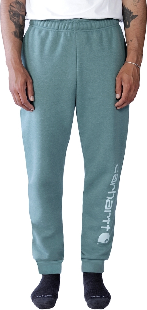 Carhartt Midweight Tapered Graphic Pantaloni de trening verde/albastru M Figura 5