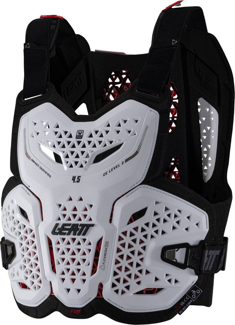 Leatt 4.5 Evo Protector de piept alb S/M Figura 4
