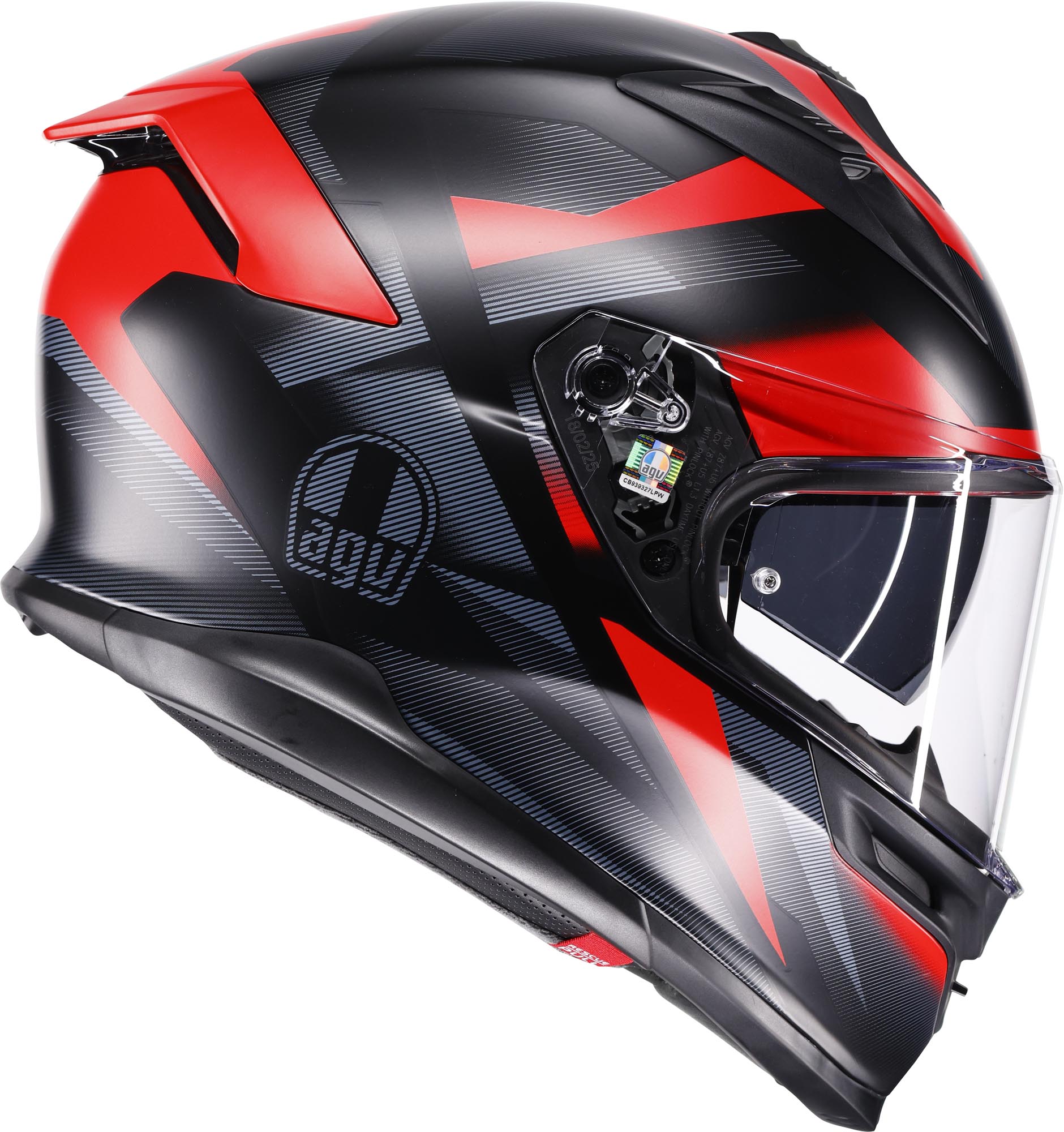 AGV K7 Glimpse Casco nero opaco/rosso L (59/60) Figura 3