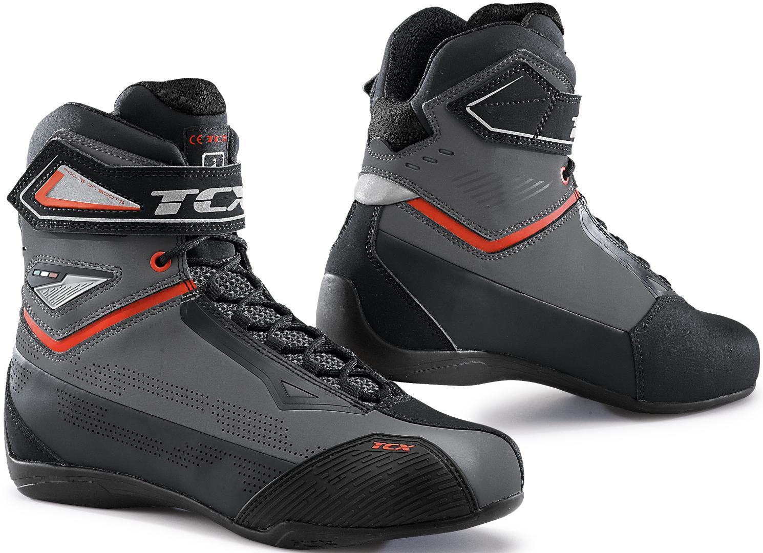TCX Rush 2 Air perforierte Motorradschuhe grau/rot 48 Abbildung 1