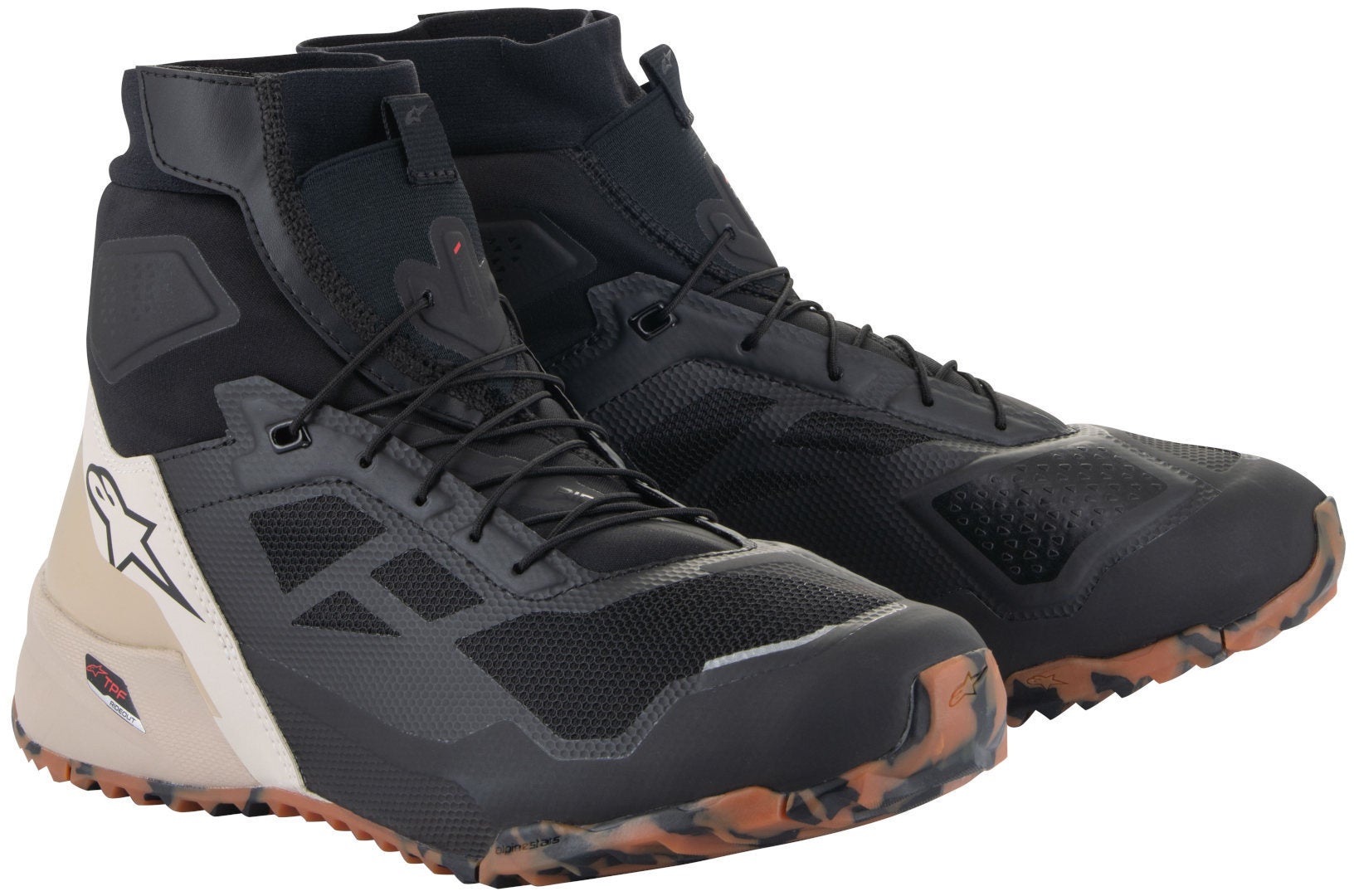 Alpinestars Men's Black/Brown Cr-1 Motorcycle Shoes