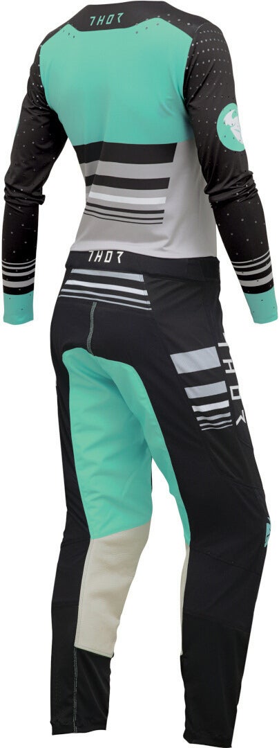 Thor Prime Blaze Ladies Motocross Pants black/green 3/4 Figure 5