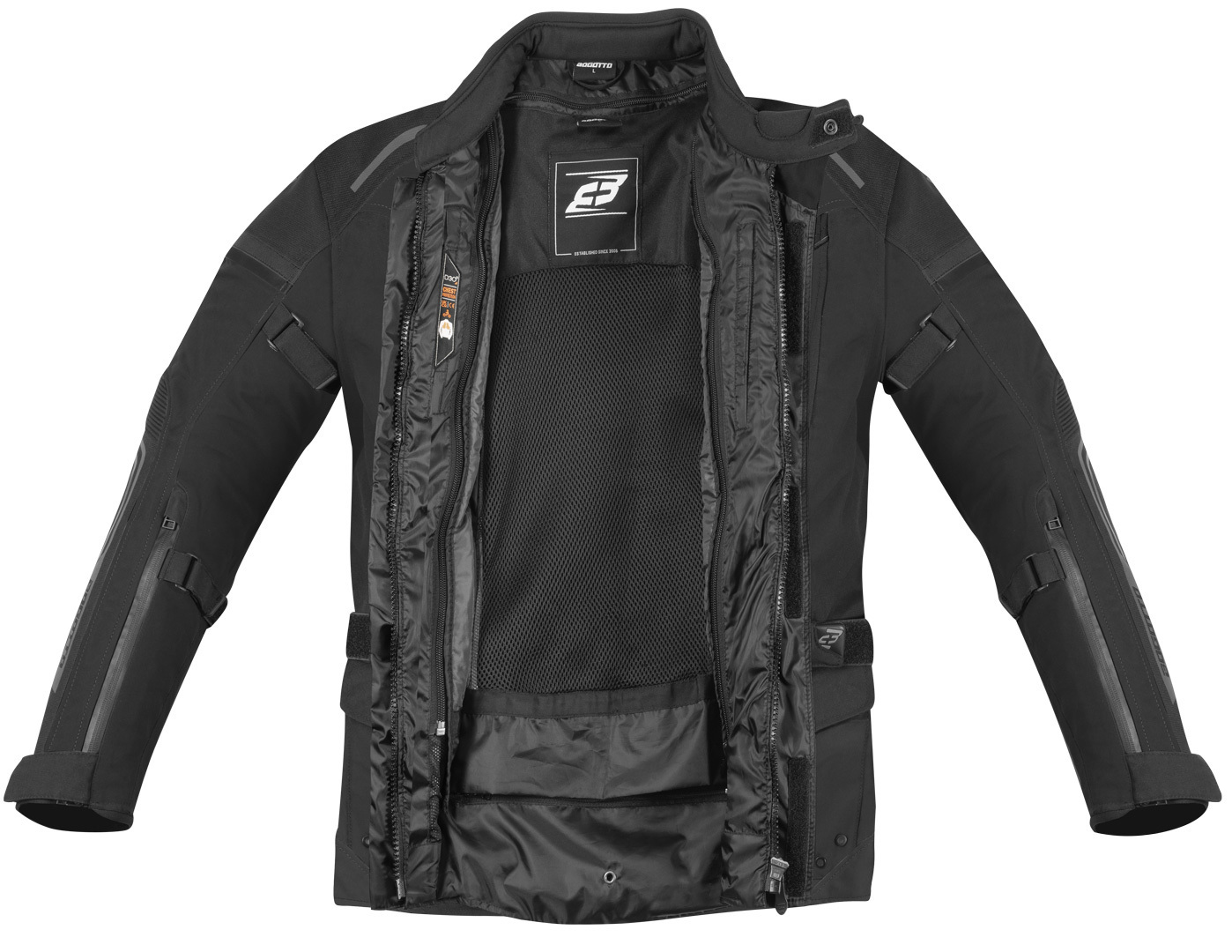 Bogotto Shado Laminated 2in1 waterproof Motorcycle Textile Jacket black 4XL Figure 5