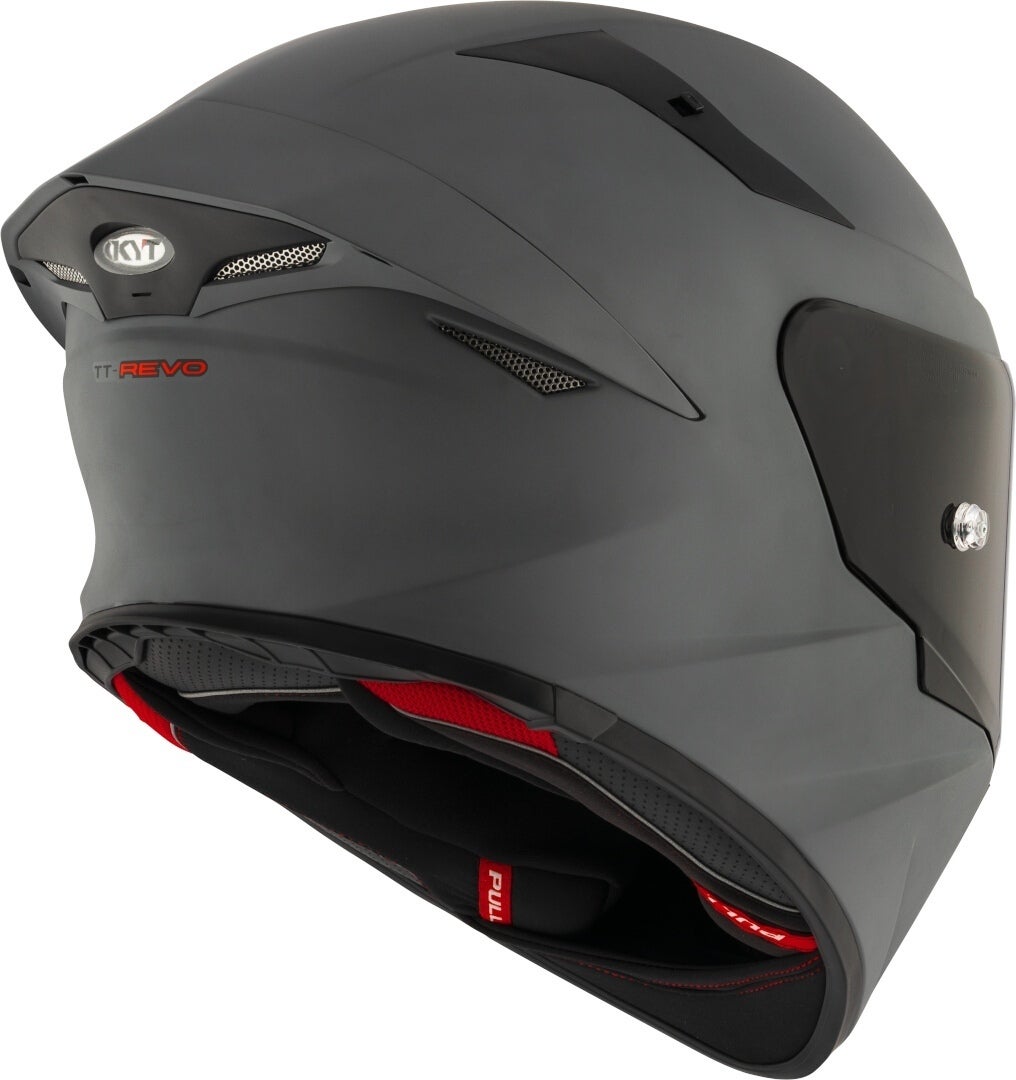 KYT TT-Revo Plain Helm grau matt M (57/58) Abbildung 4