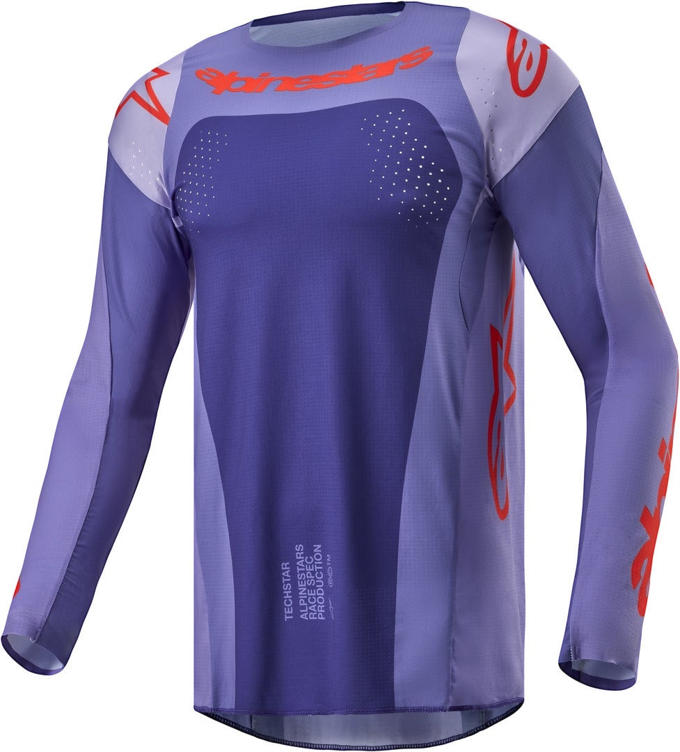 Alpinestars Techstar Ocuri Motocross Jersey lila/rot M Abbildung 1