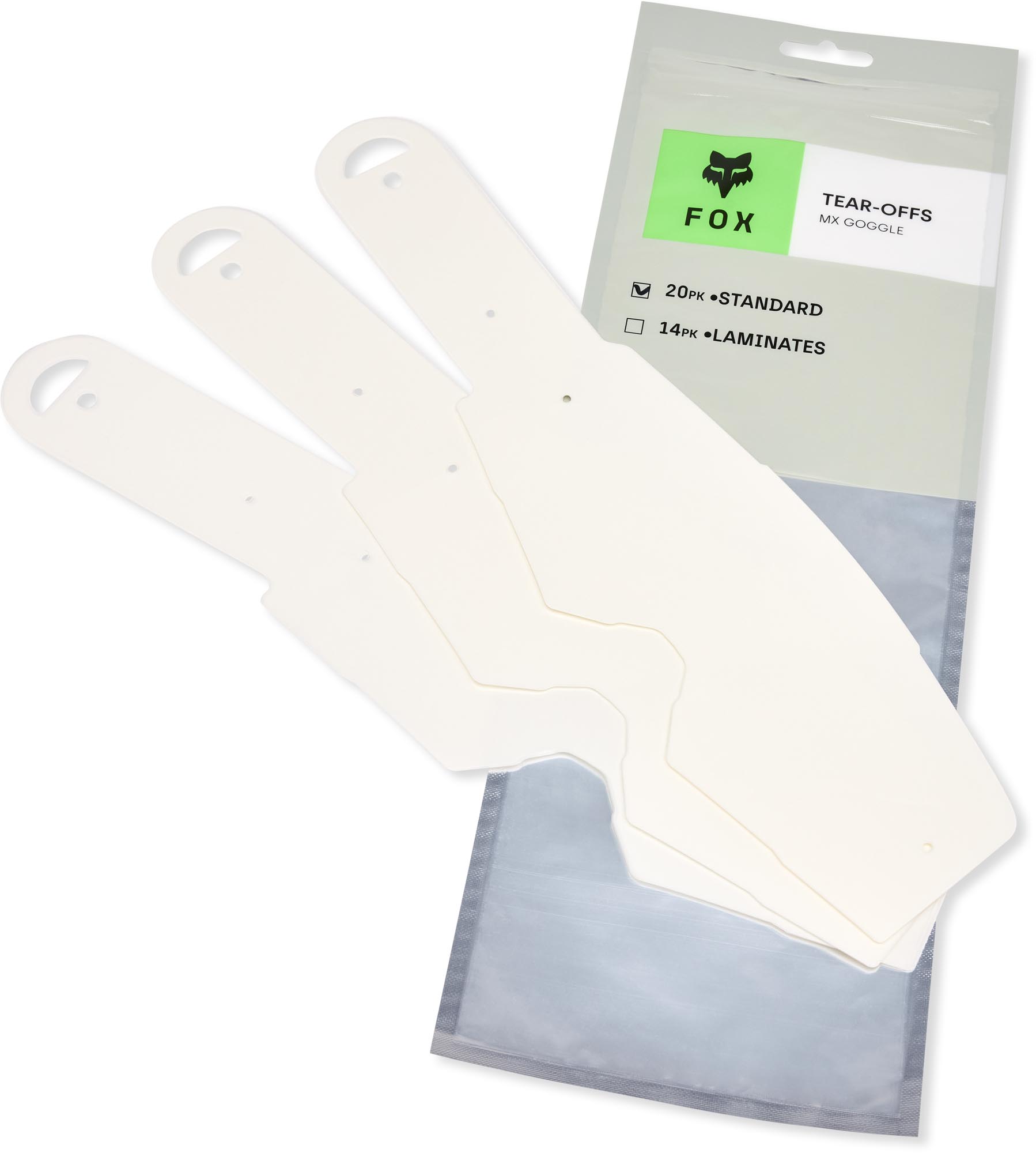 FOX Standard Airspace / Main 20 Packa avrivbara visir Figur 1