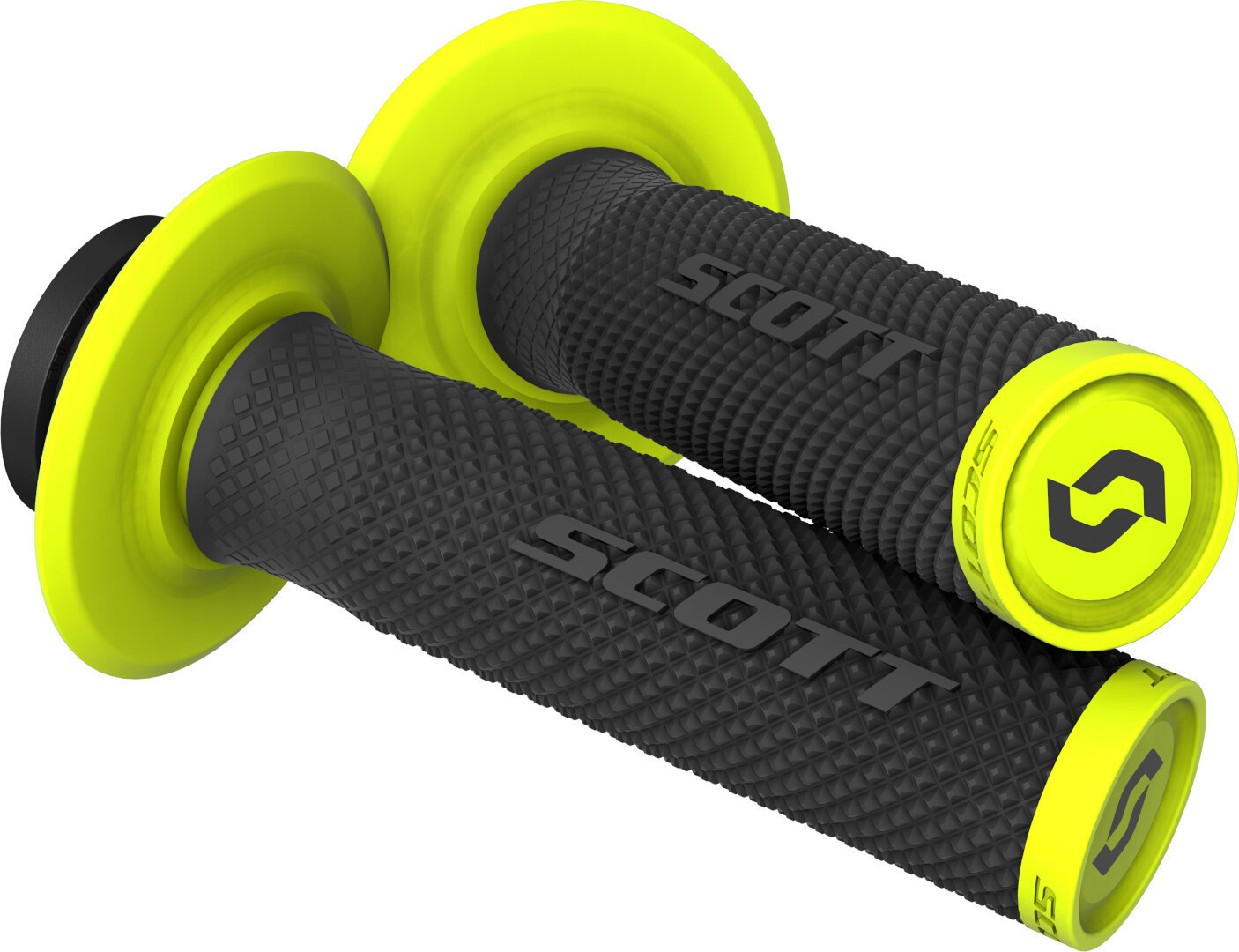 Scott SX II Lock-On Mânere + Set cu came negru/galben Figura 1