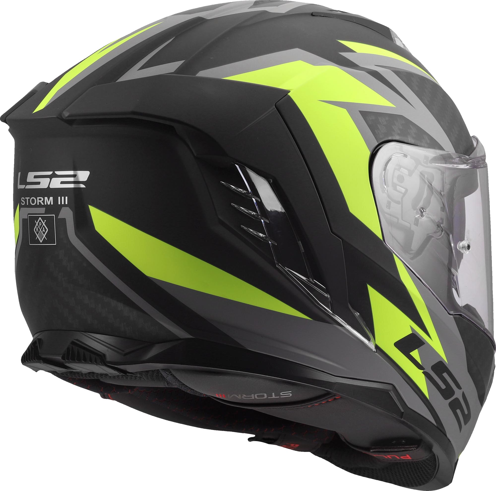 LS2 FF818 Storm III Dynamo Helm schwarz/gelb M (57/58) Abbildung 5