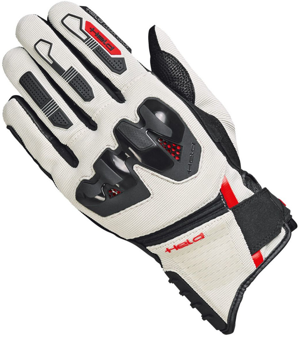 Held Sambia 2 Motorcykel handsker sort/sand/rød/hvid 10 Figur 1
